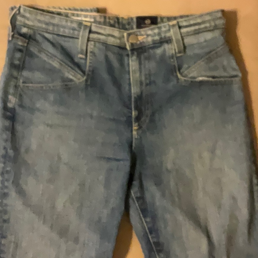AG Adriano Goldschmied Seamed Isabelle High Rise Straight Crop Jean size 29R - Picture 2 of 10